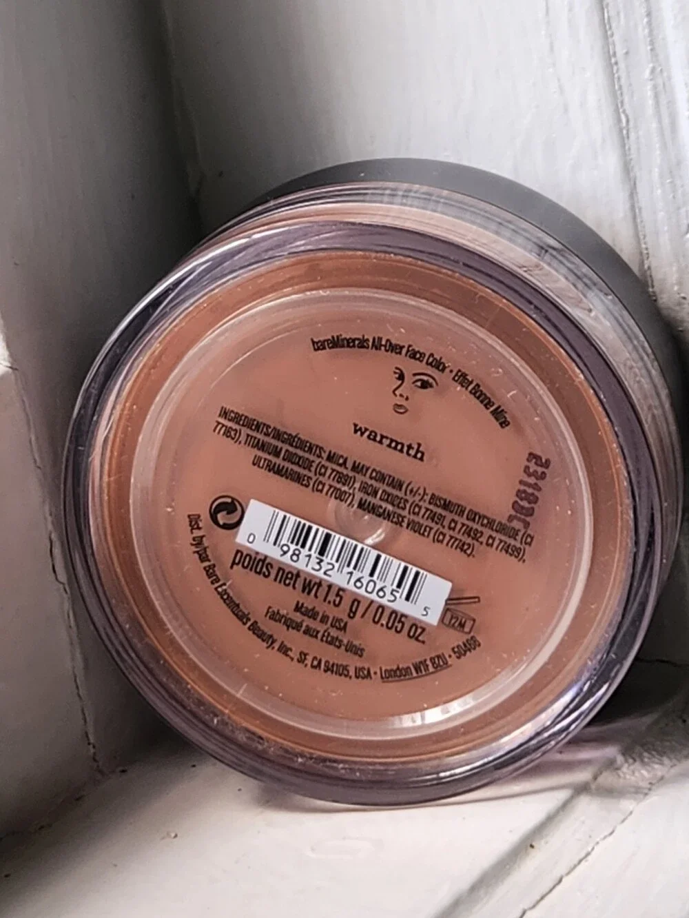 NWT BAREMINERALS ALL OVER FACE COLOR POWDER BRONZER IN WARMTH